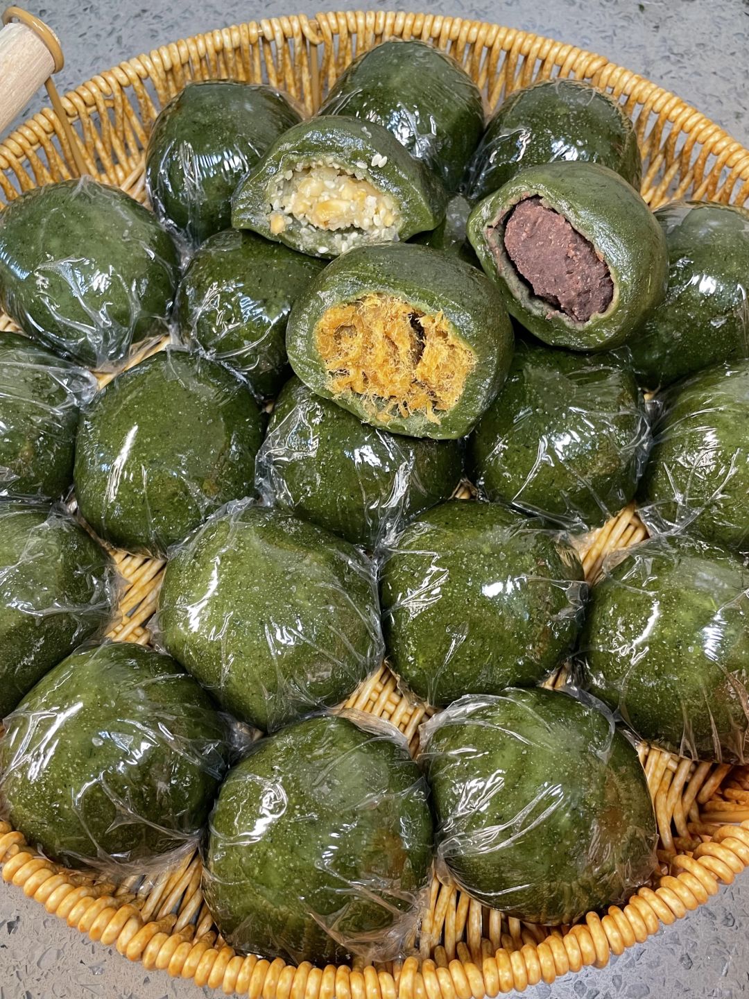 我妈做的糯叽叽青团！!👍🏻好吃到💥