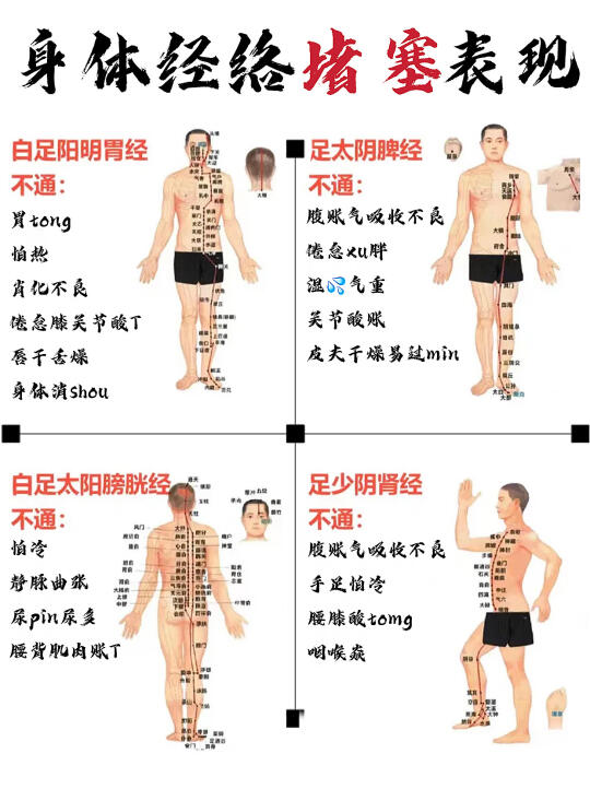 身体经 络 堵 塞表现📖你中招了吗⁉️