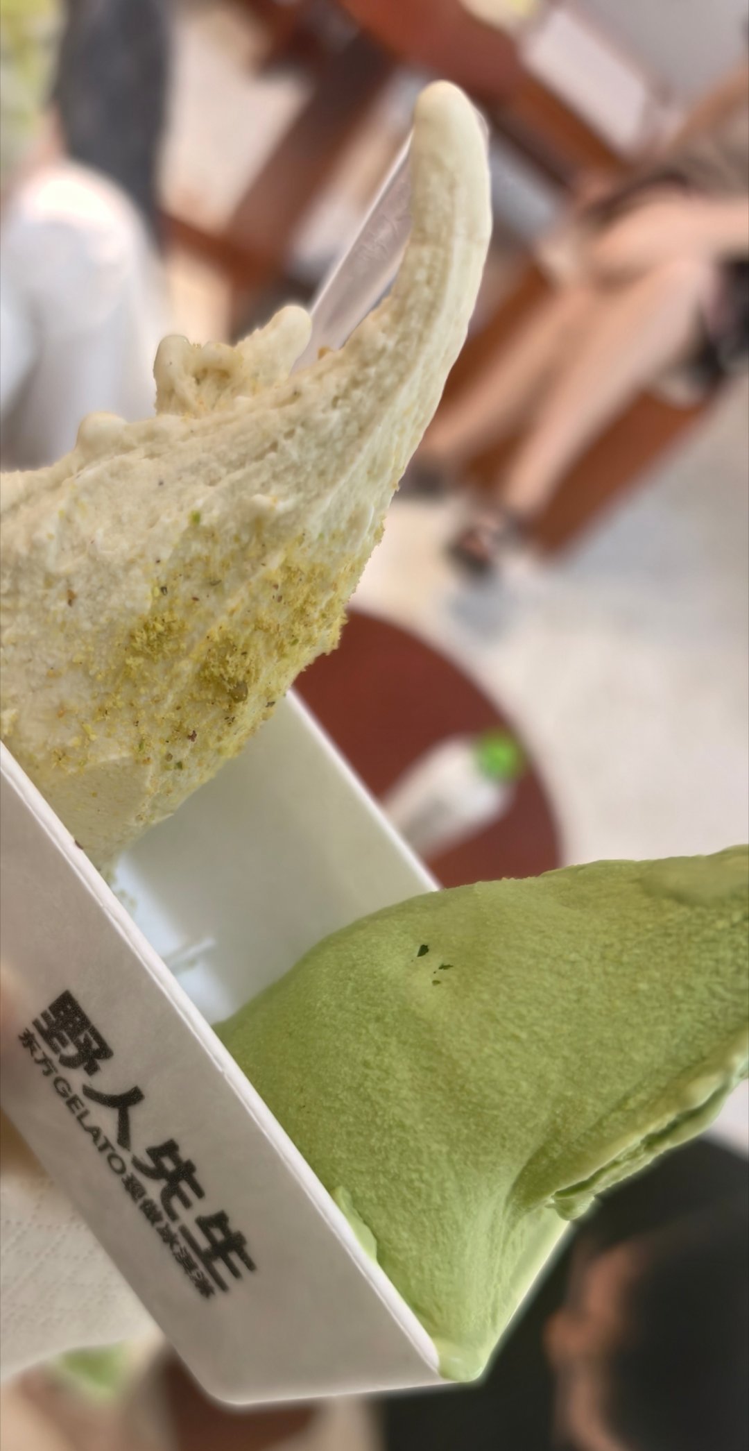 虽然刮出来像两坨翔，但是好吃的😋 