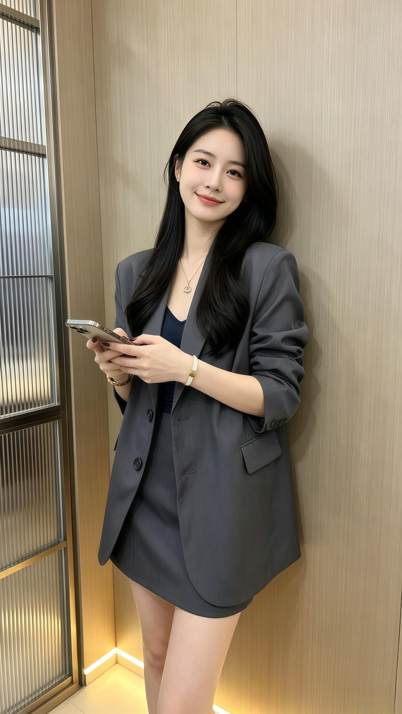 日常穿搭记录 上班穿搭 今日份高智感look 早秋穿搭韩系穿搭