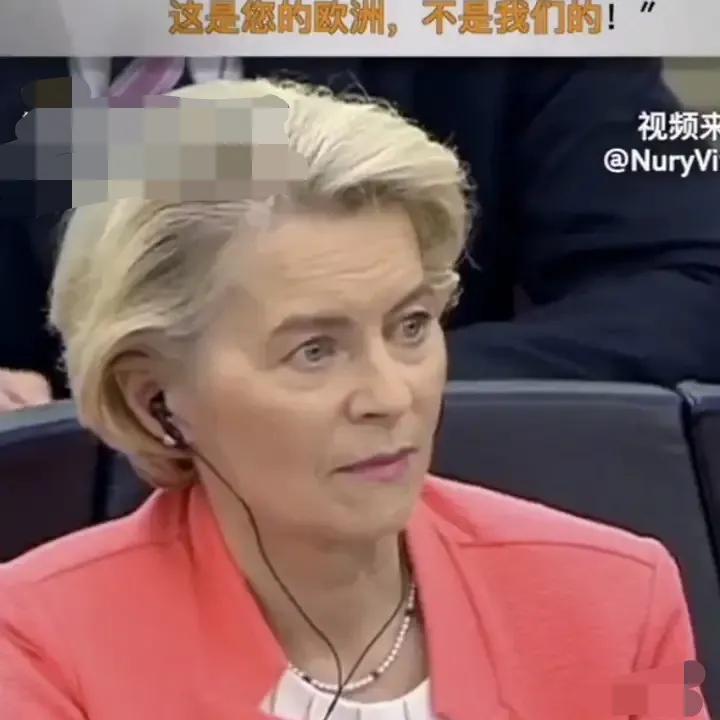 欧洲议员怒斥冯德莱恩：这是你的欧洲，不是我们的欧洲！

该议员当着冯德莱恩的面说