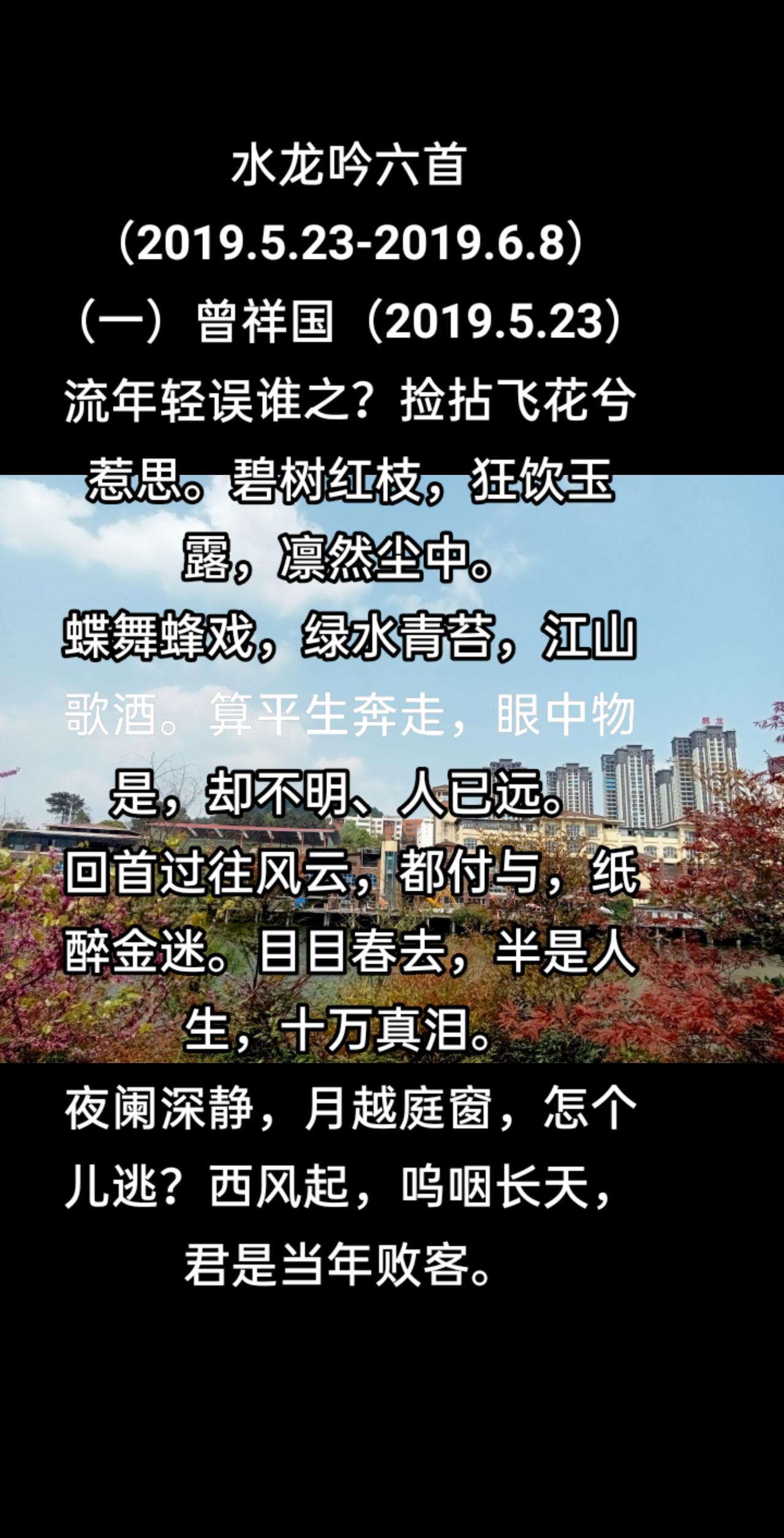 水龙吟六首（一）