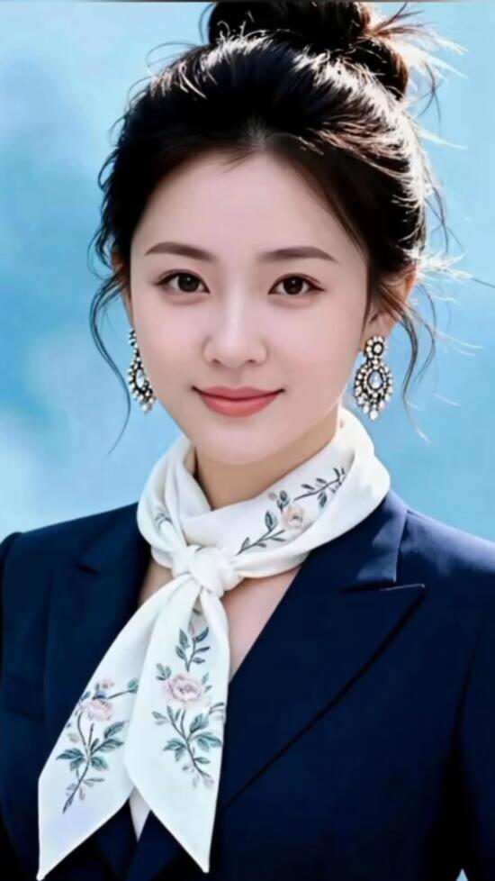 优雅职场风，精致妆容，自信微笑！