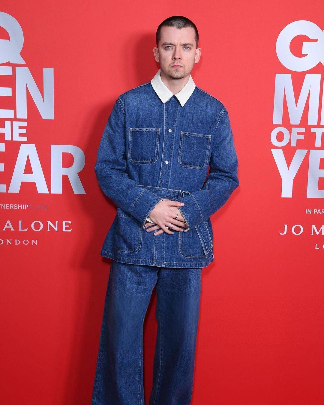 《性教育》男主阿沙Asa Butterfield亮相英国GQ年度男士盛典 