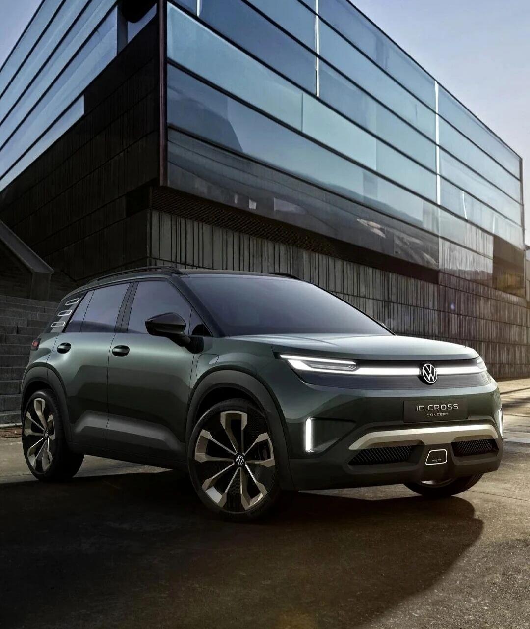 20万级德系纯电王炸！大众ID.CROSS概念车曝光，2026国产必冲？家人们谁