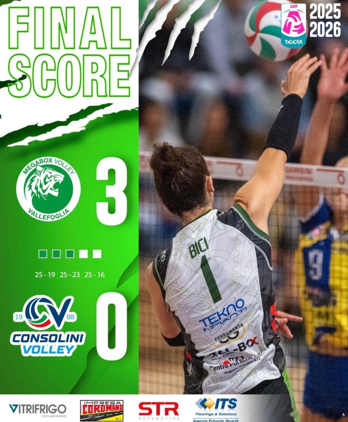 【意甲女排联赛第四轮赛况】斯坎迪奇3-2佛罗伦萨25-20/23-25/18-2