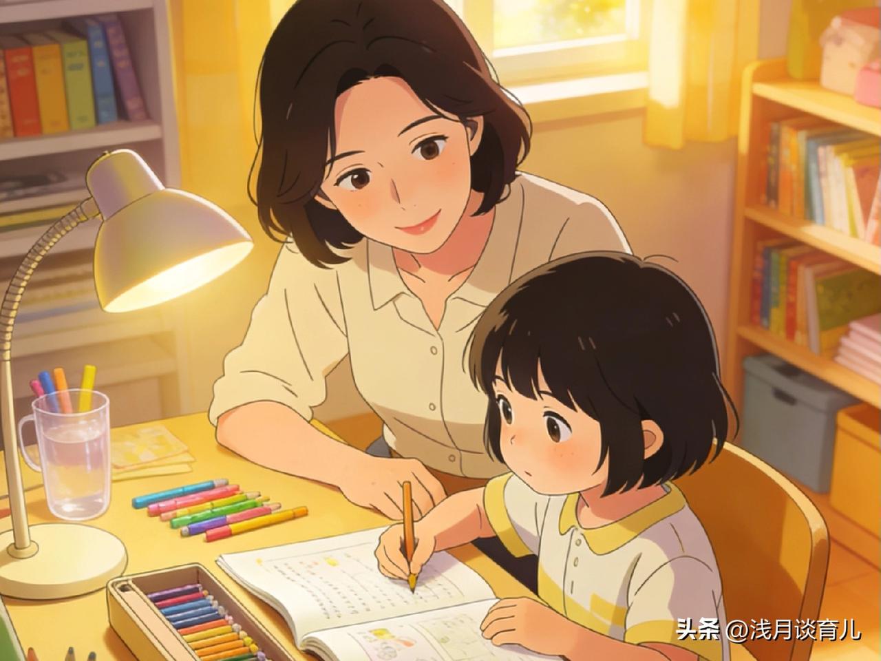 每天晚上一到写作业，我都觉得特别累。
孩子坐在桌子前，一会儿玩玩橡皮，一会儿看看