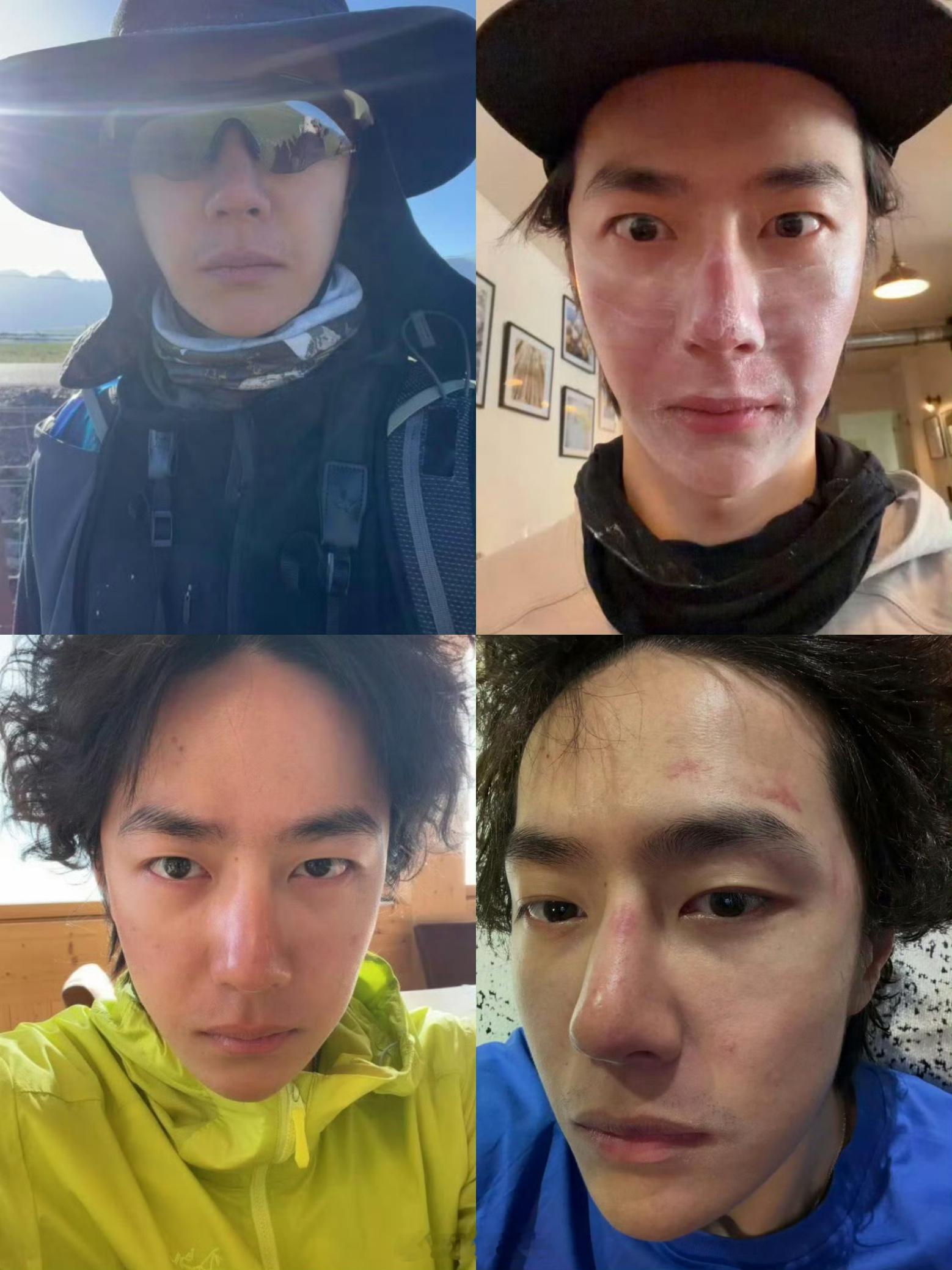 王一博完全没有容貌焦虑大方晒素颜照，有颜任性是这样的。 王一博ins素颜自拍 ​