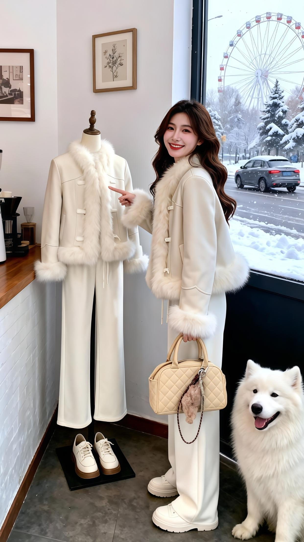 名媛气质  冬季搭配 女神穿搭 精致穿搭 名媛风