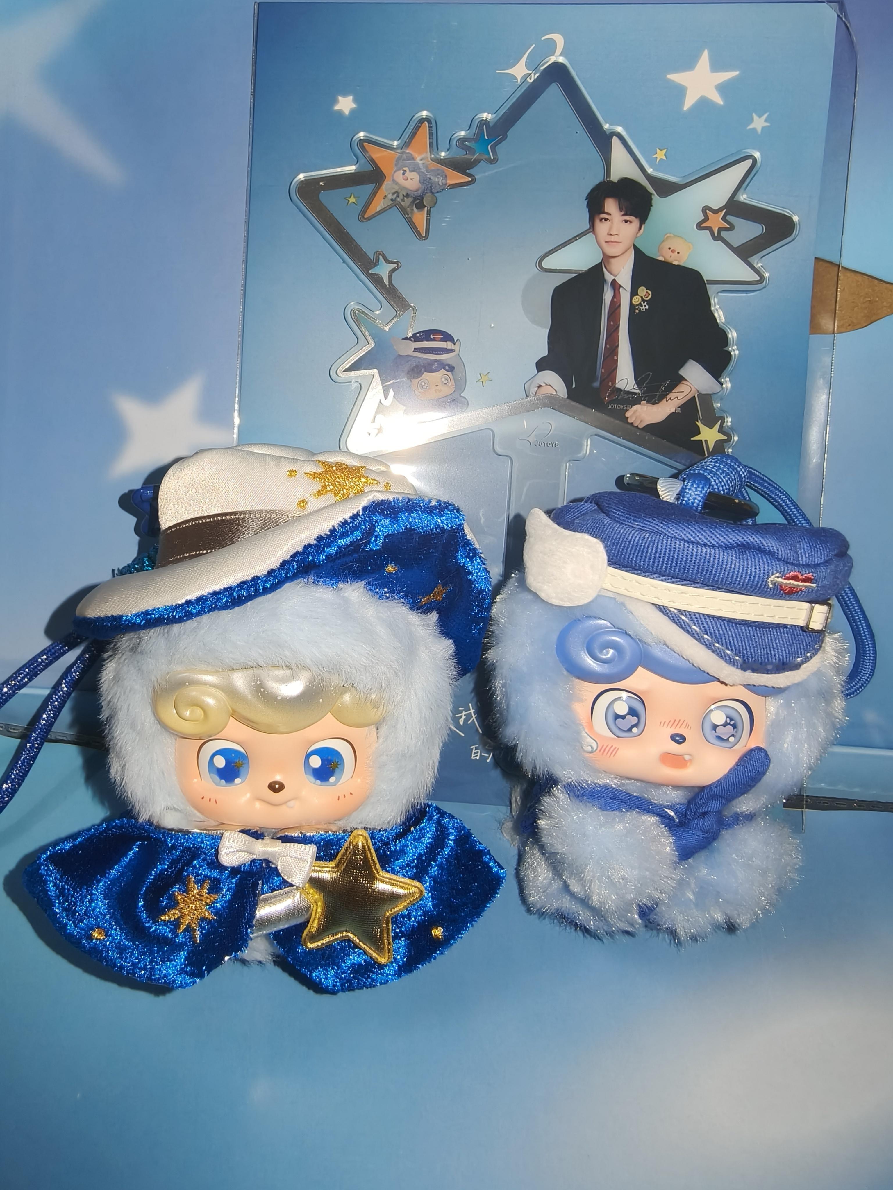 王俊凯jotoys品牌全球代言人 抽中了蓝色甜心鸽，太可爱了哈哈，代言人的大卡和