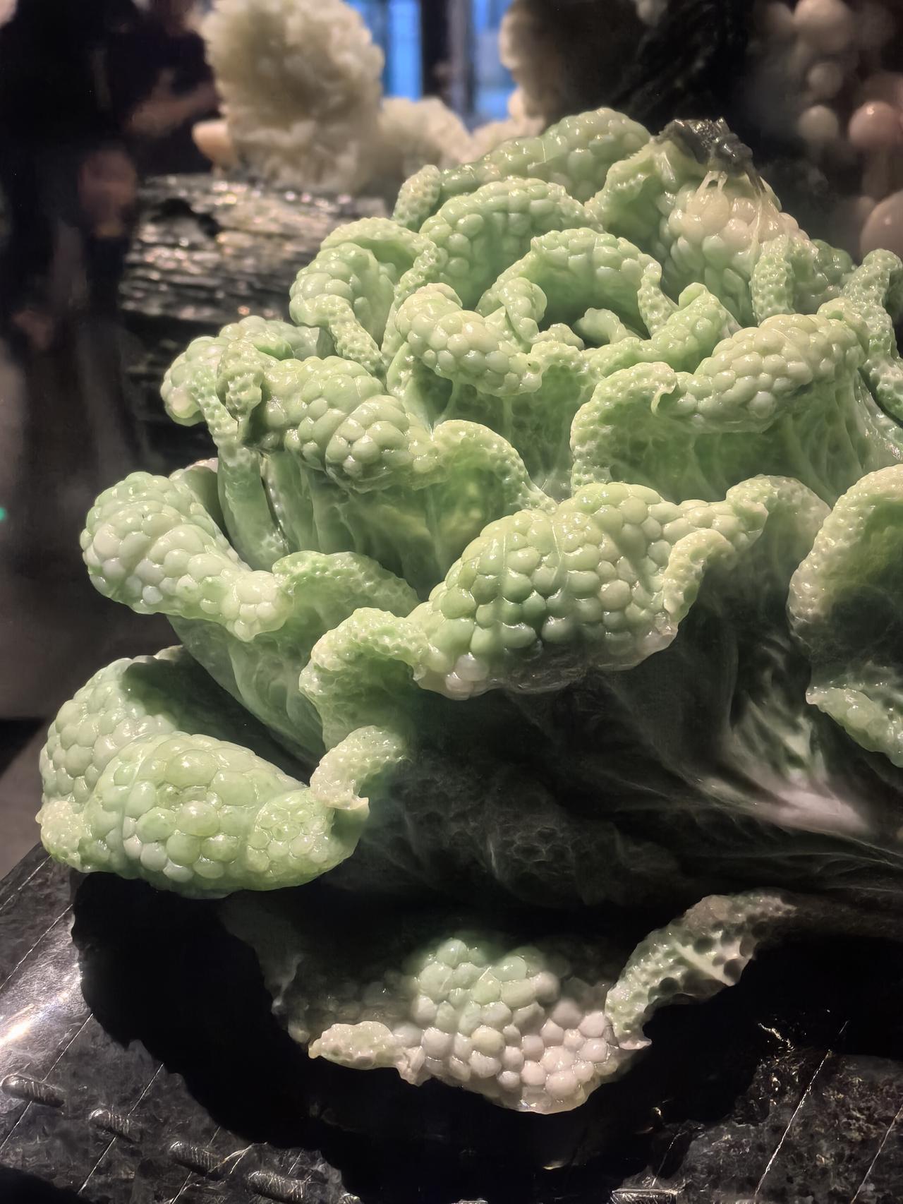 南阳市博物馆馆藏玉雕精品 玉白菜和蟋蟀惟妙惟肖（二）