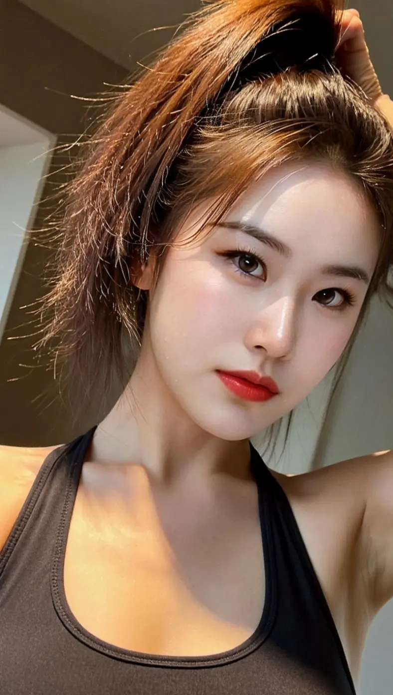 AI运动风自拍 ai创作