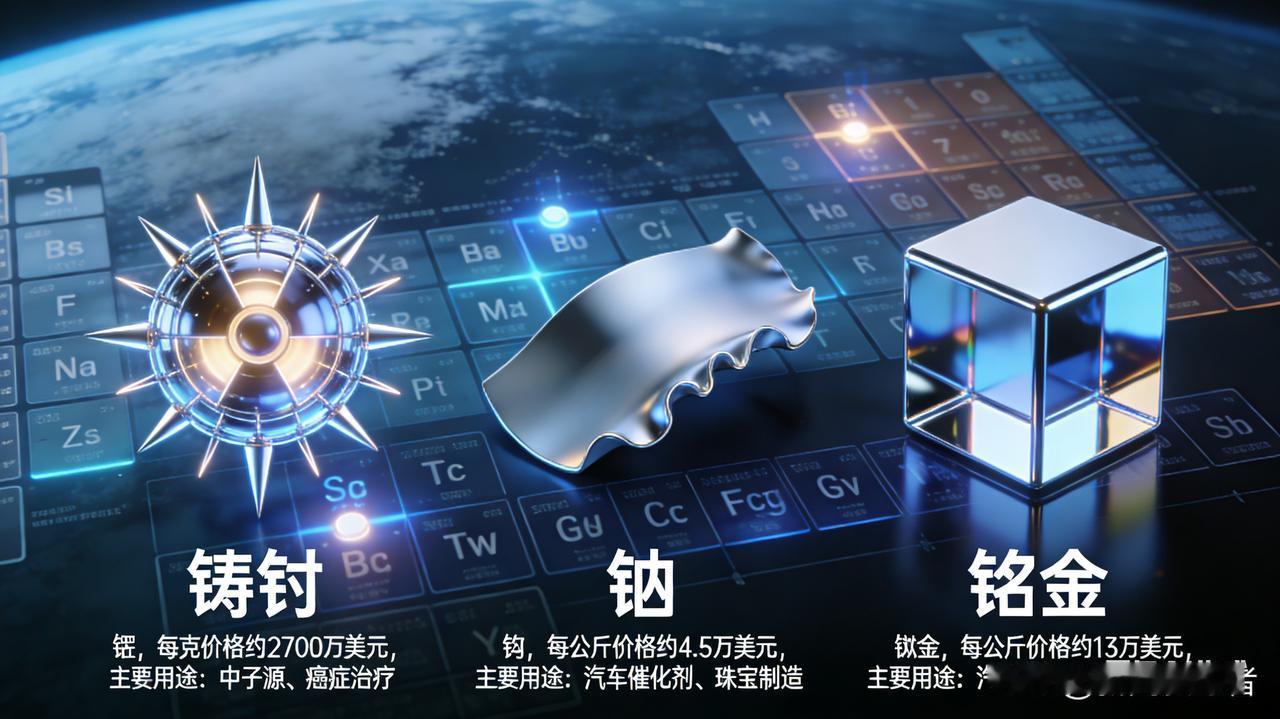 颠覆认知！黄金排不上前三，地球最贵原材料每克值250亿
 
以为黄金、钻石是地球