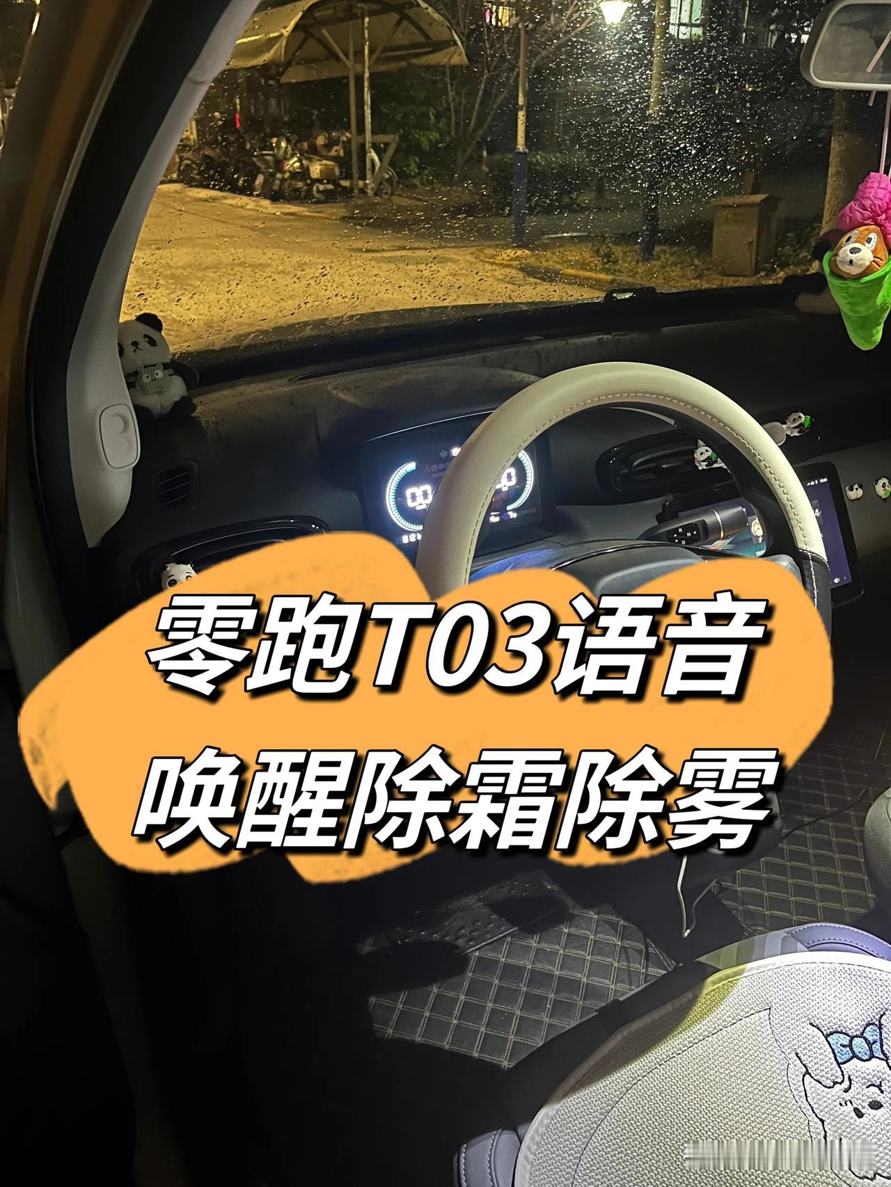 零跑T03语音唤醒除霜除雾

买了T03大半年了，今年冬天是第一个冬天，尽管已经