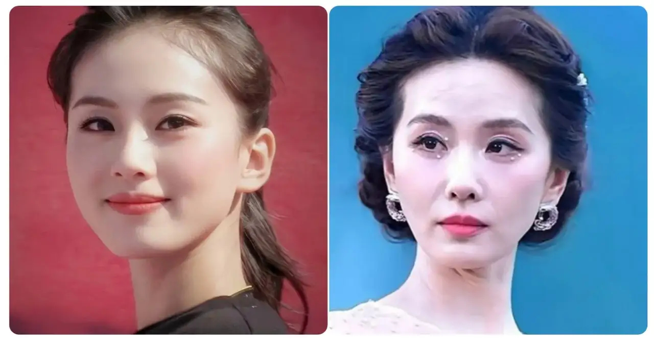 脸是不会骗人的。一个21岁，一个39岁。 从刘诗诗这两个阶段的面容可以看出来，她
