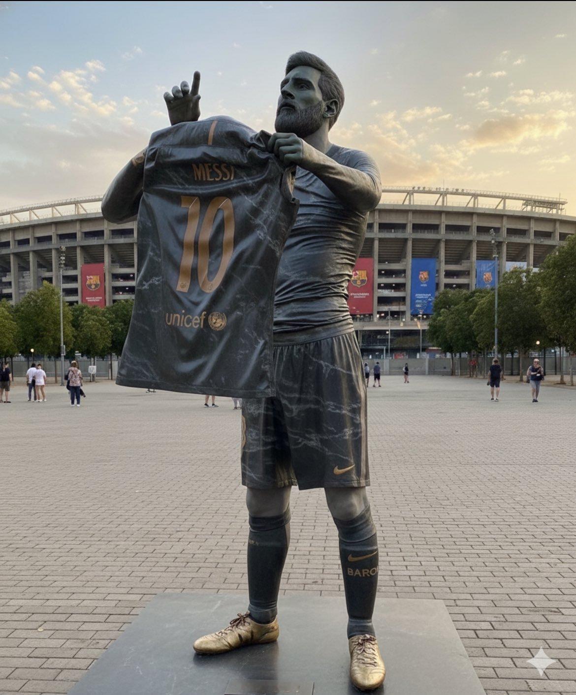 巴萨将在诺坎普前竖立梅西雕像，大家希望是什么样的？