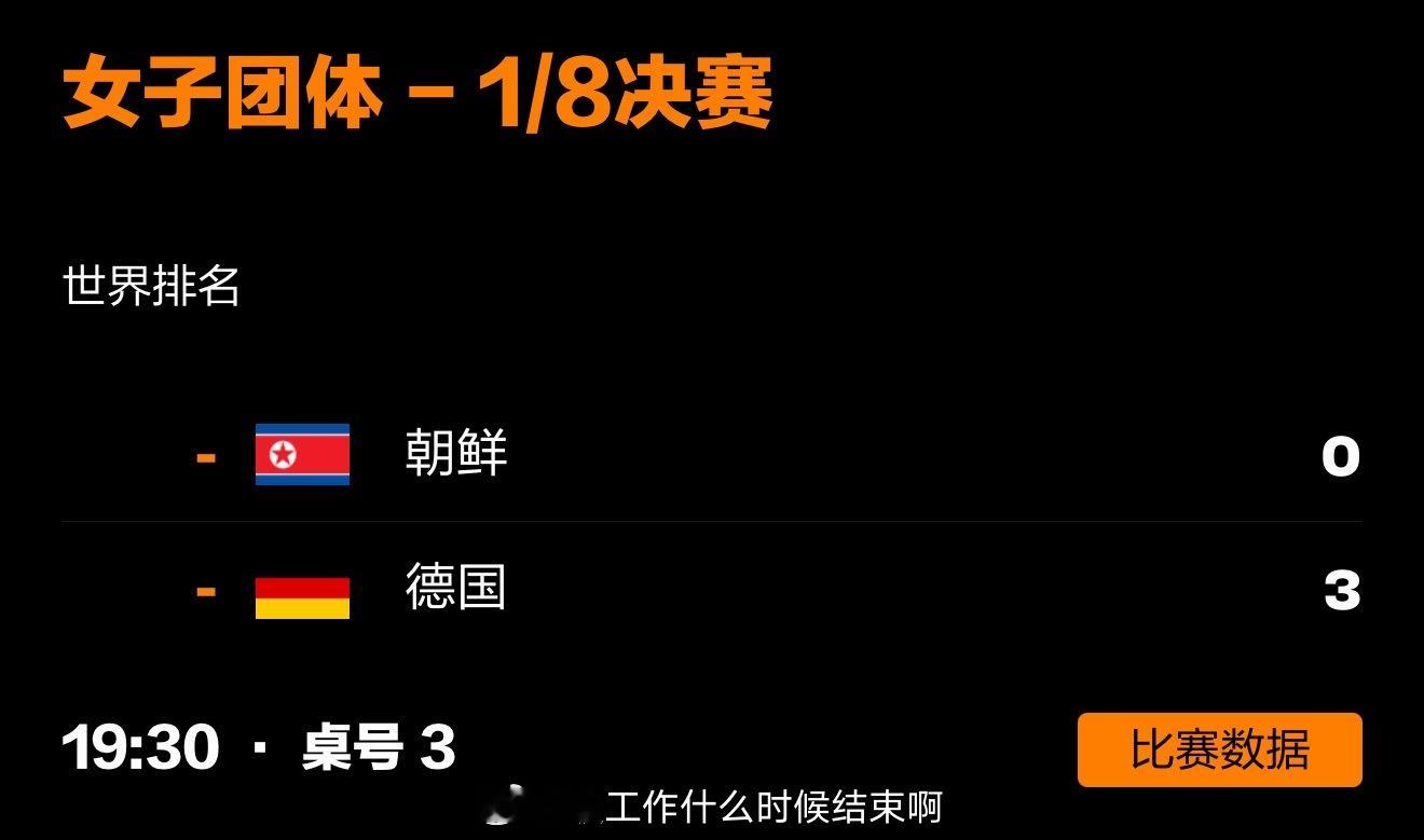 德国女团3比0朝鲜 📍『2026伦敦世乒赛』女子团体1/8决赛🏓考夫蔓3-1