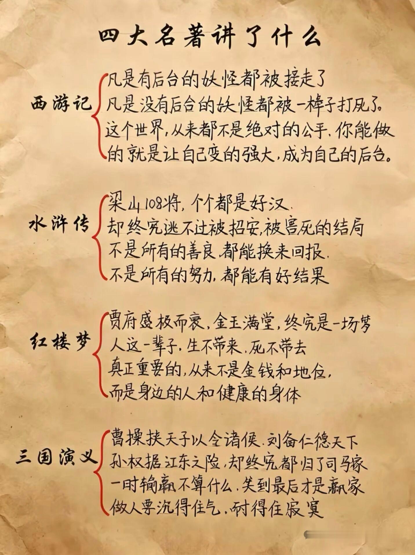 四大名著 