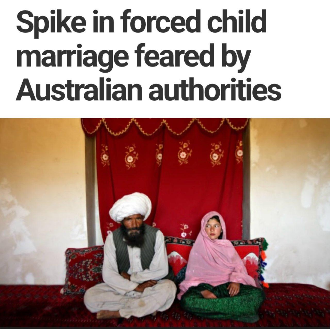 根据媒体报道，在澳大利亚年仅六岁的儿童被迫结婚。 

 澳洲一些年仅 7 岁的女