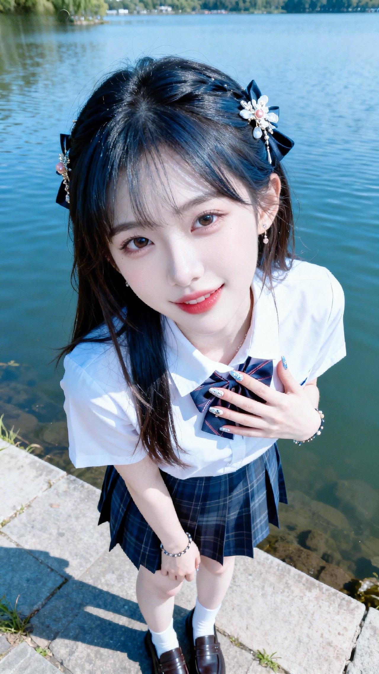 清纯女神 美女 爱了爱了 jk穿搭 学院风穿搭