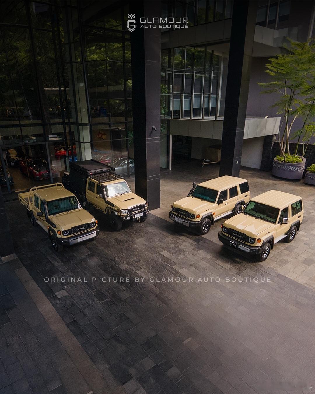 陆地巡洋舰 每一辆沙褐色涂装的车，都散发着正宗兰德酷路泽的独特魅力，气质出众。7