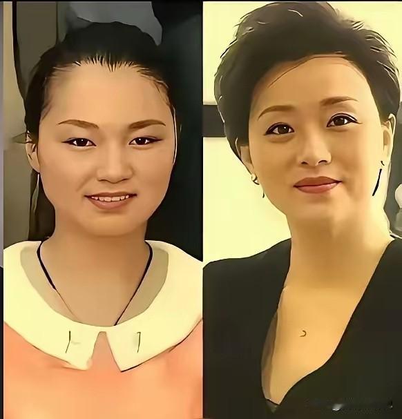 这对母女，为何她的女儿和她一点不像，一个双眼皮，一个单眼皮。