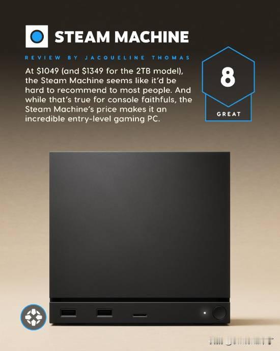 Valve 正式揭晓 Steam Machine 的官方定价，全系产品起售价突破