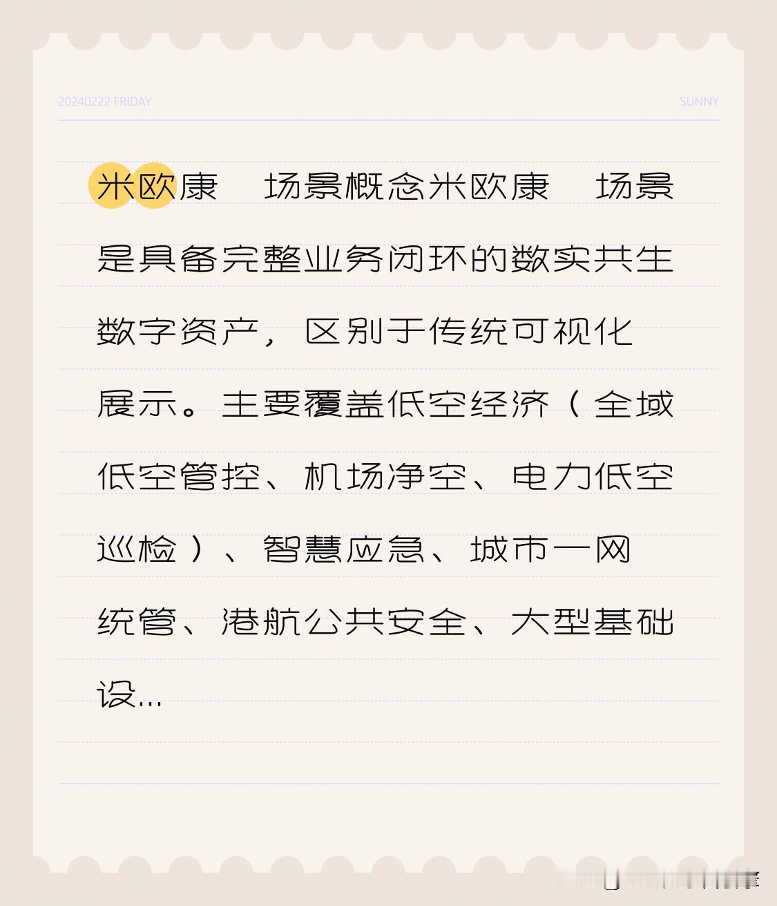 米欧康®场景概念

米欧康®场景是具备完整业务闭环的数实共生数字资产，区别于传统