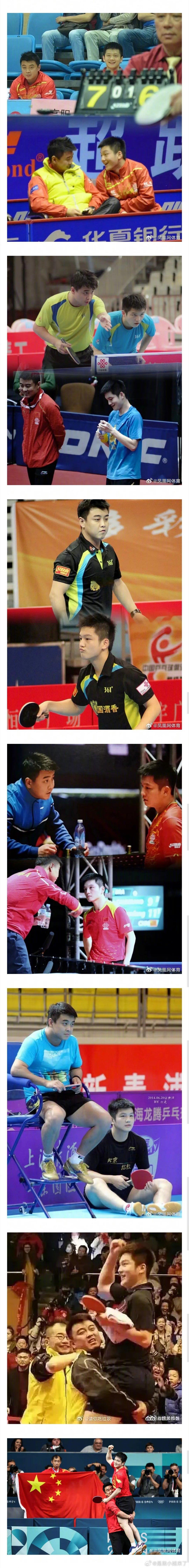 #你的冠军就是我的冠军#师徒一起圆满！王皓3次打进奥运会男单决赛但都无缘冠军，今