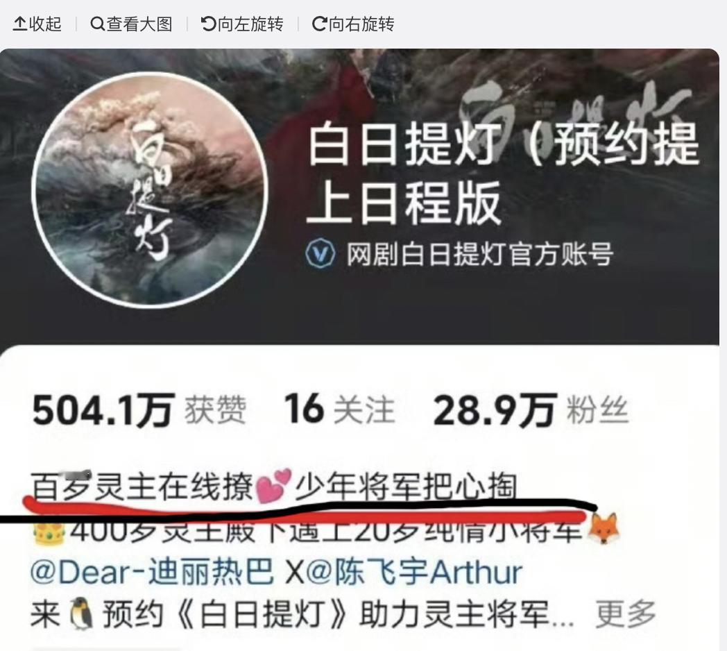 白日提灯官博更改简介，从大女主向到cp向，被迪丽热巴粉丝麻辣了，所以这个剧到底是