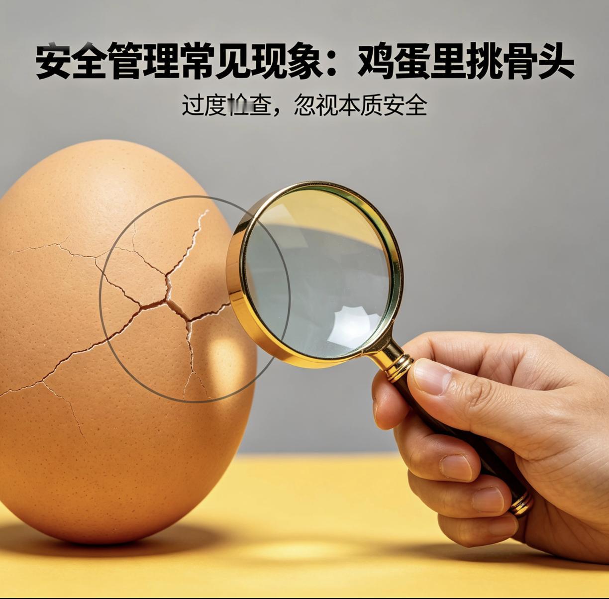 有人说，现在的安全管理，大多数都是来鸡蛋里挑骨头。没有一点人情味。你觉得呢？
这