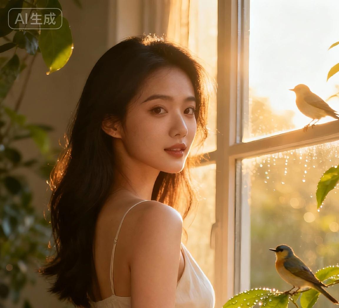 清晨的阳光跳跃在窗台，露珠在叶尖闪烁。我听见鸟鸣编织成歌，于是试着用新鲜的词句回
