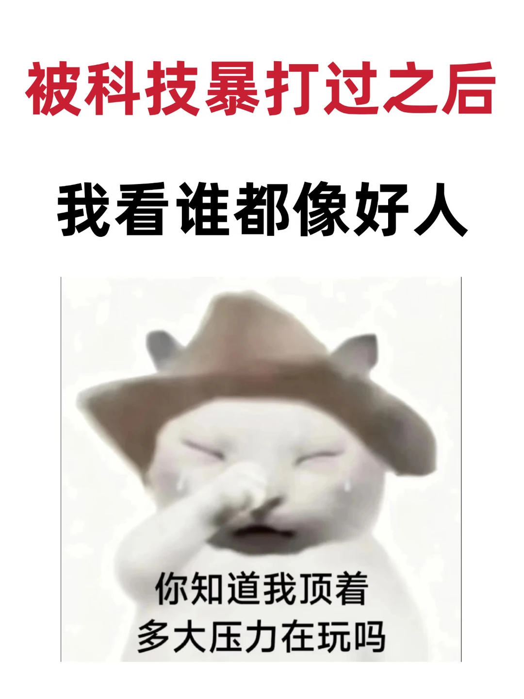 科技 我真没时间陪你闹了
