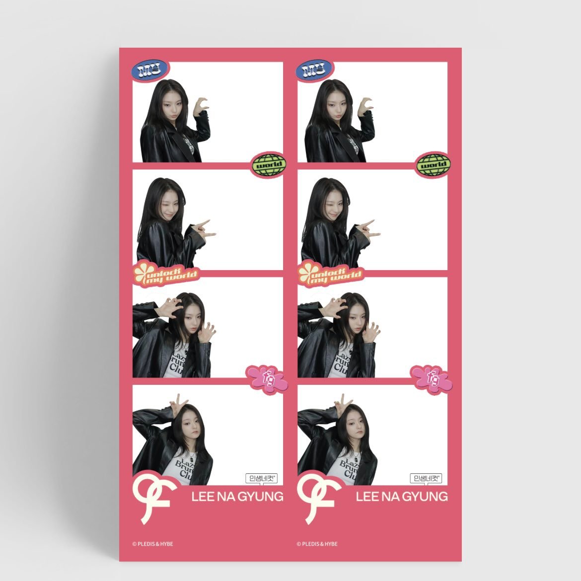 #李娜炅[超话]#🐣#蜜桃笑颜李娜炅# [图片]240103 life4cut