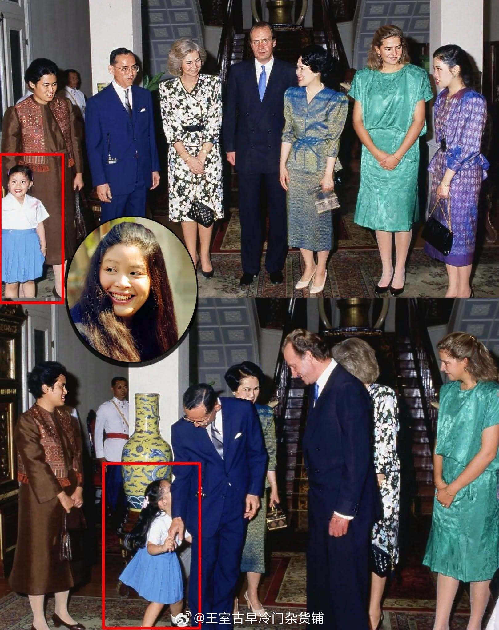 王室王室泰国王室暹罗往事 老照片：向九世撒娇的阿帝亚，她们姐妹都和外公非常亲密，