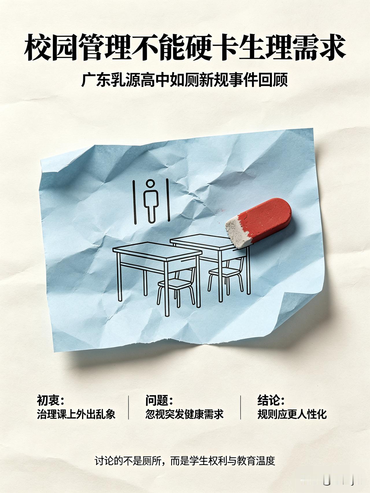 广东乳源高中课上“如厕新规”惹热议。8月30日，网友爆料广东韶关乳源县高中PPT