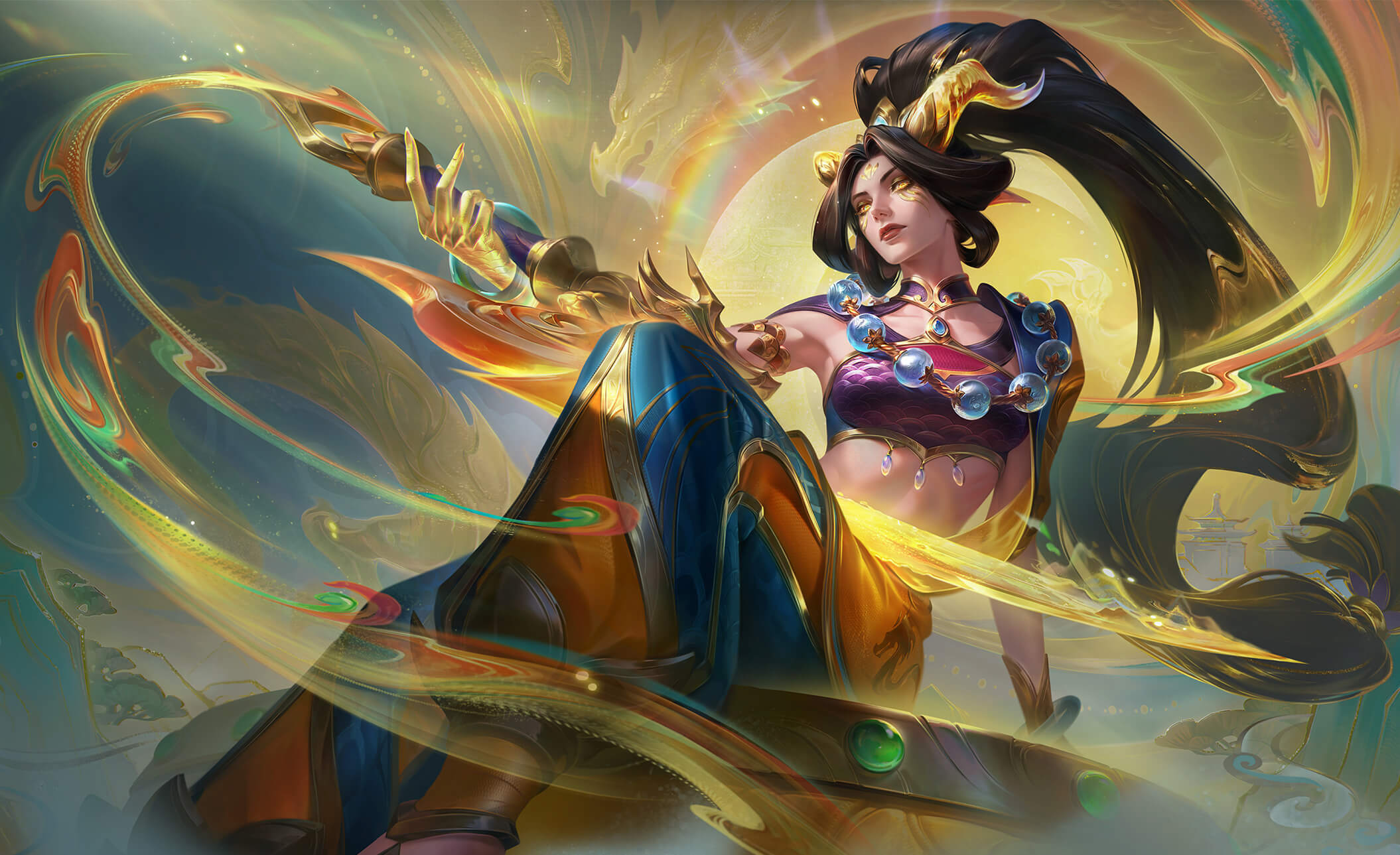 截至目前，黛安娜所有的臻彩皮肤原画英雄联盟