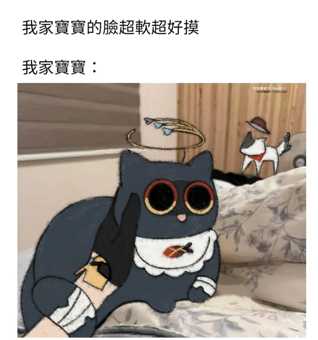酥酥尾巴还勾着手呢他超爱[憧憬] 