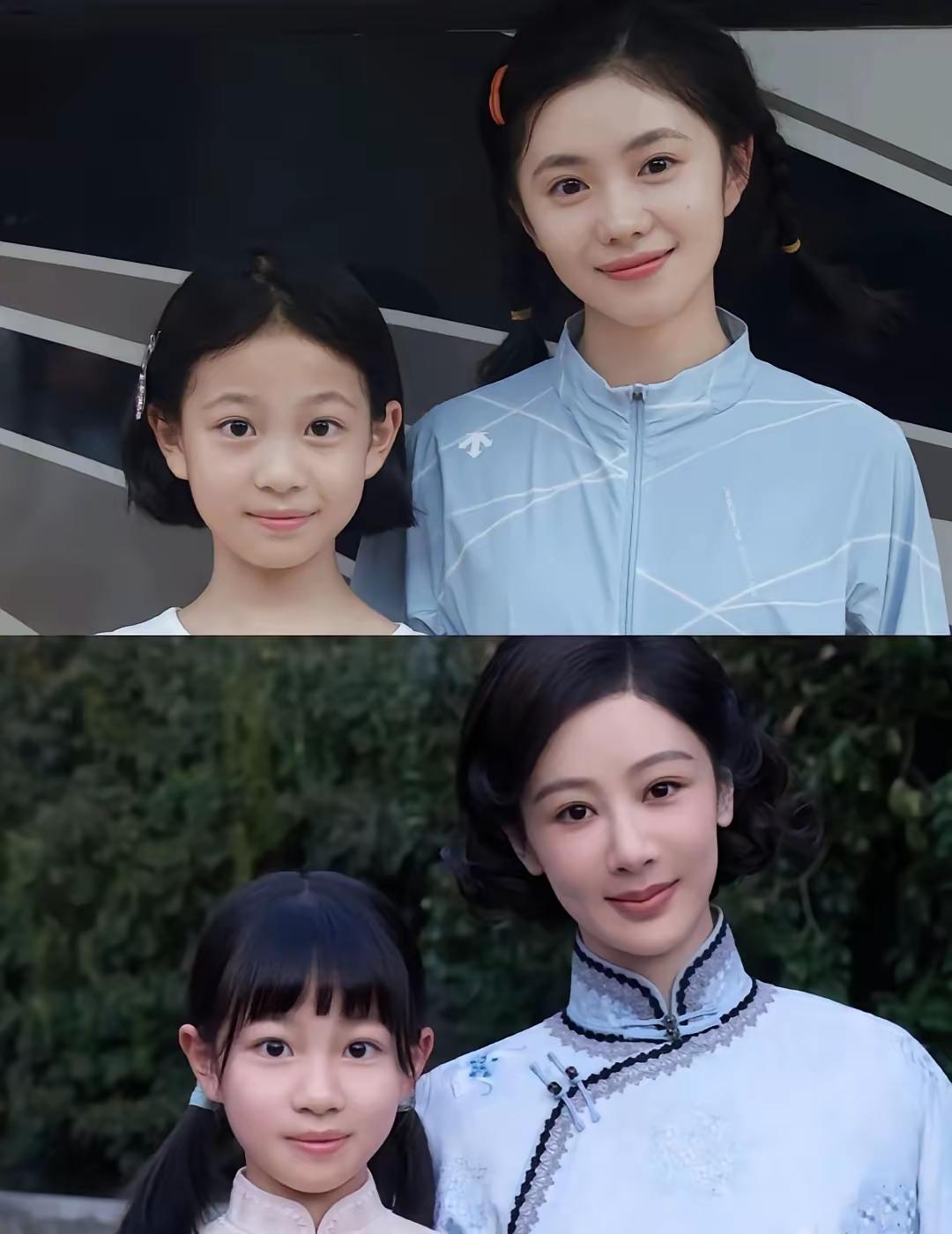 这小姑娘谁呀和 杨紫一起合影，和刘浩淳一起合影 ，而且看起来非常的机灵可爱 ，颜