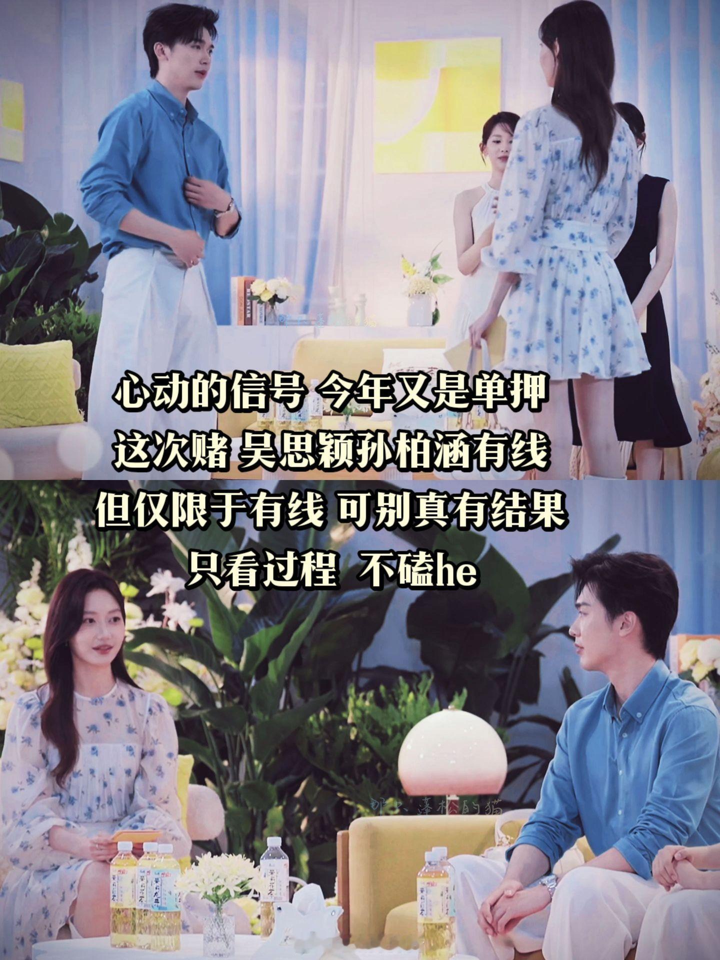 其实今年本来打算双押，但是在嘉宾官宣后，我放弃了这个想法。没有特别磕的，就是在矮
