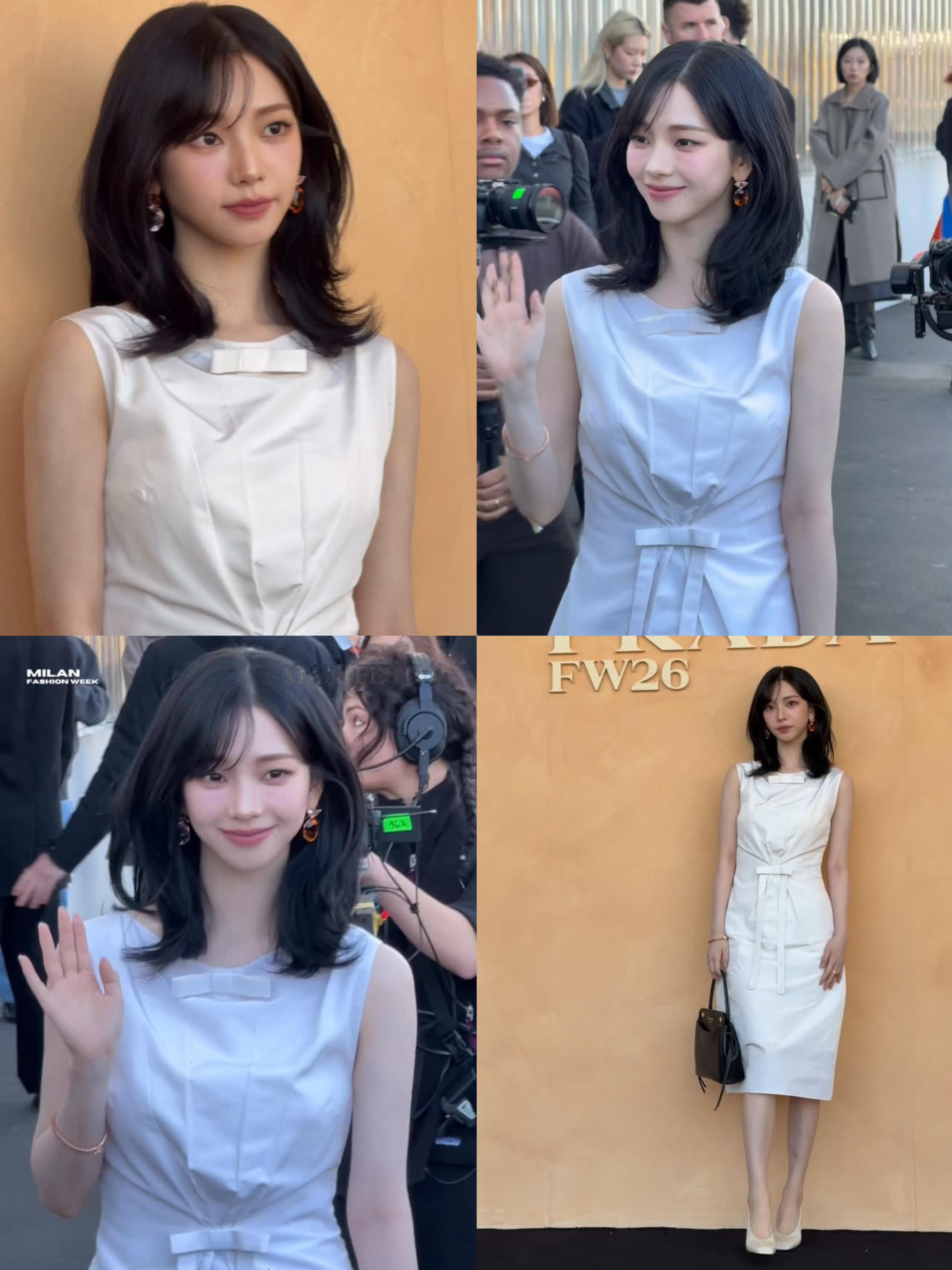 时装周 柳智敏 Karina  ——  PRADA 状态出色 、美丽登场 ！无论