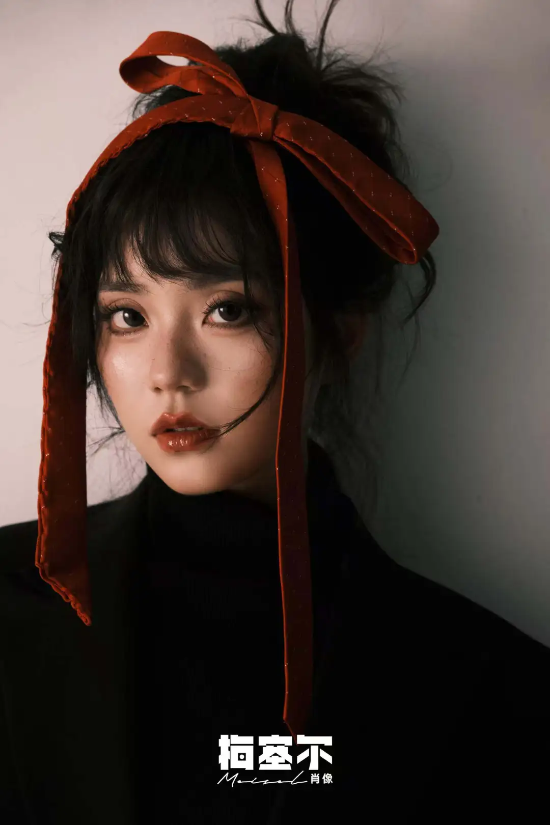 高级肖像|红色蝴蝶结女孩