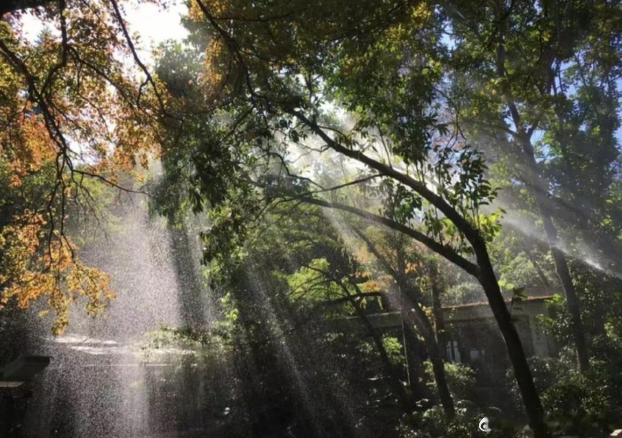 院门无锁白云封，长廊有尘清风扫。人守本分岁月安，心凭天理度春秋。 