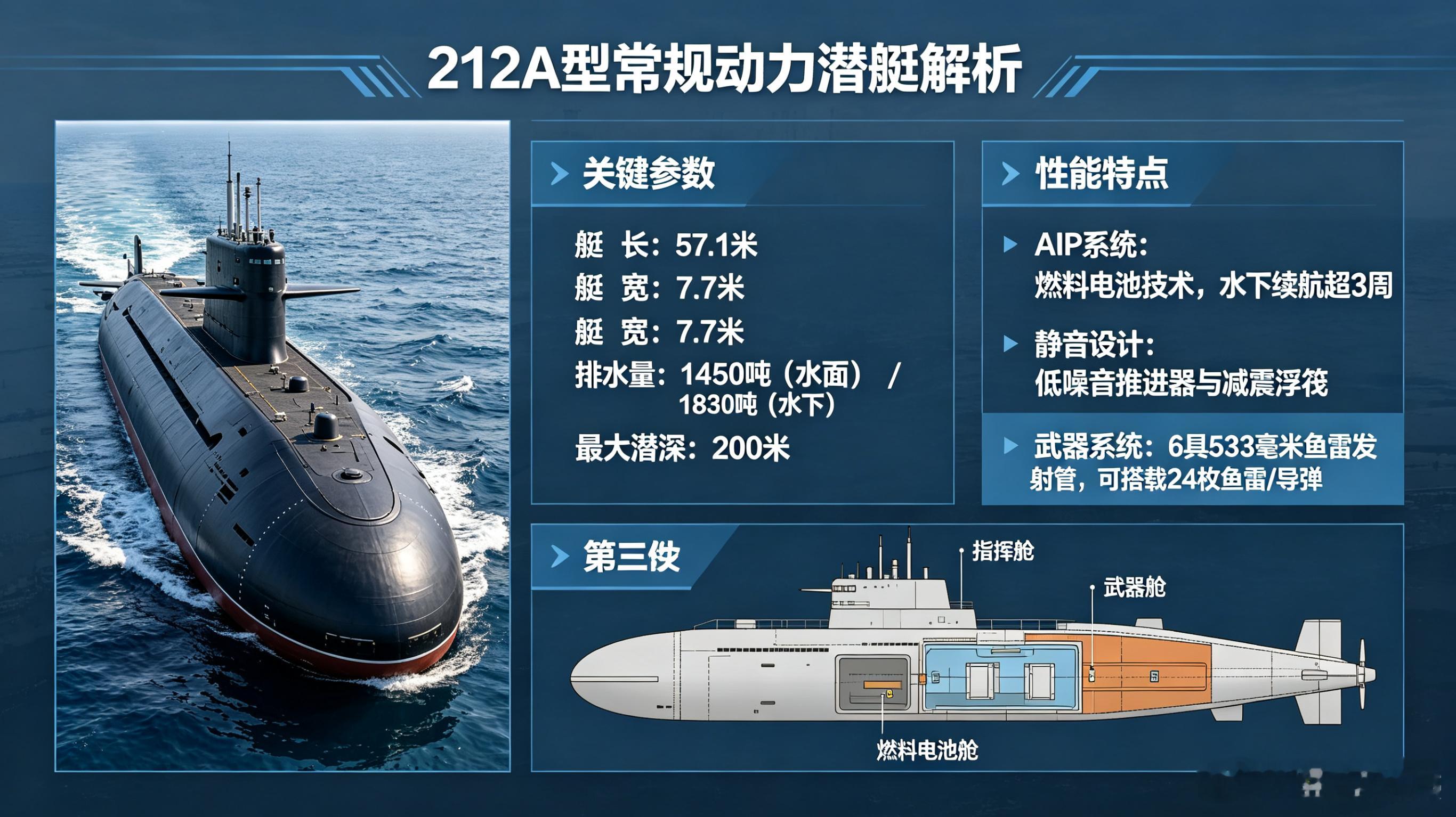 每天认识一件兵器每天认识一件兵器——212A型常规动力潜艇今天聊聊德国和意大利海