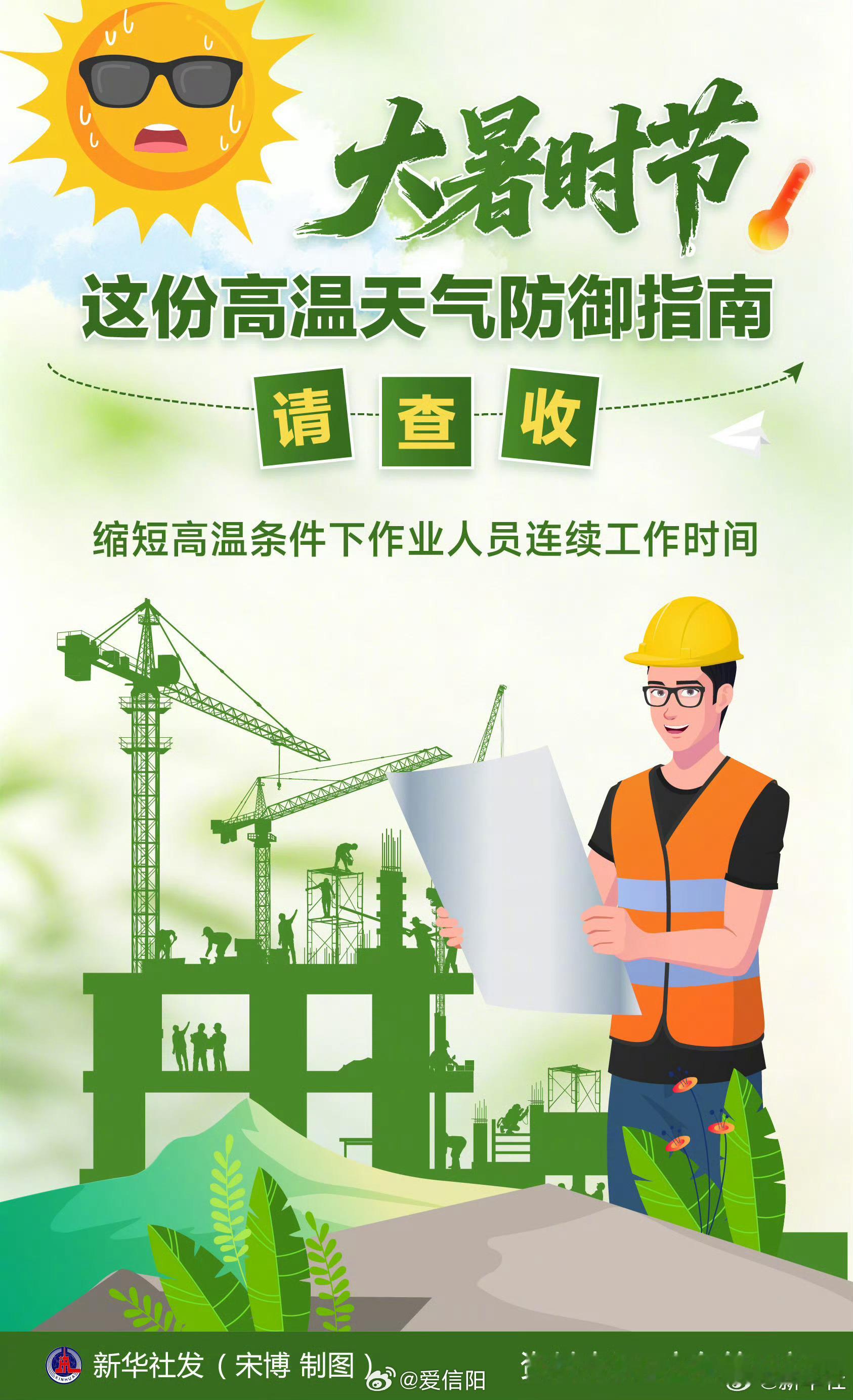【请查收~大暑时节高温天气防御指南】当下正值大暑节气，所谓“大暑小暑，上蒸下煮”