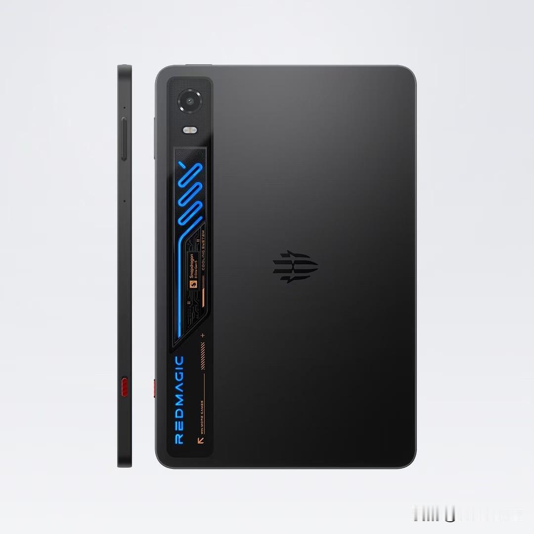 红魔游戏平板 5 Pro 外观公布了，氘锋透明银翼、氘锋透明暗夜 2 款配色，第