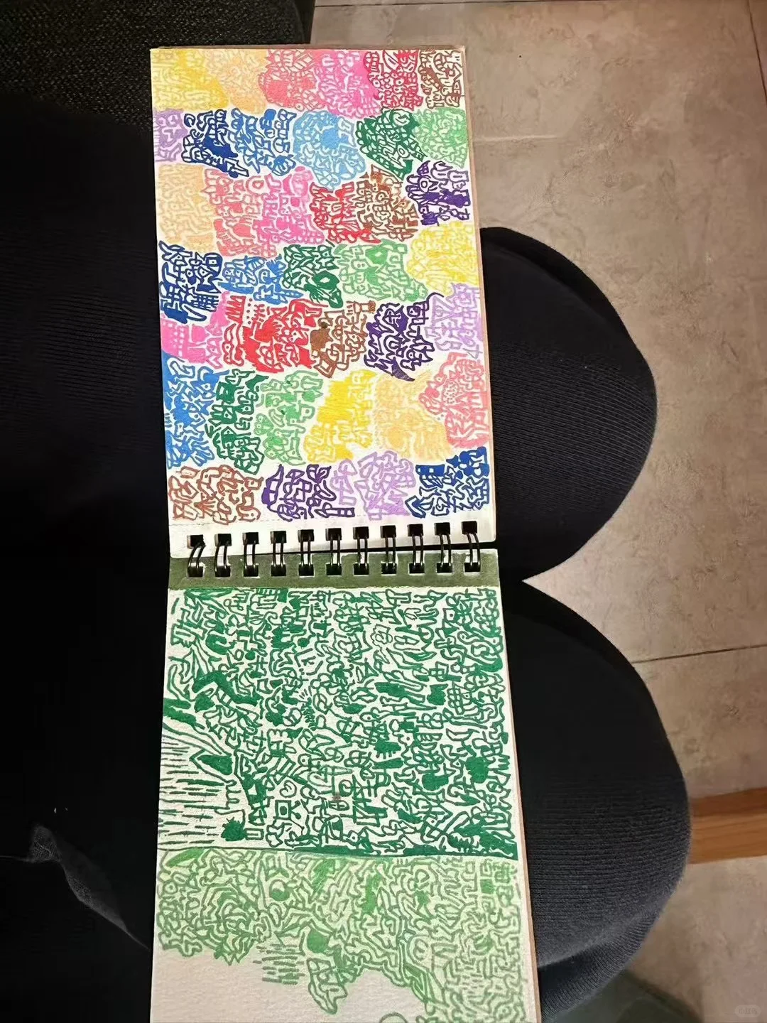 8岁孩随手画的手稿