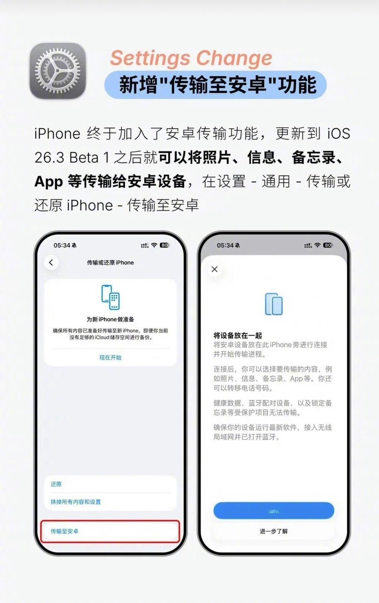 苹果安卓实现互通 安卓厂商这几年一直都在打通安卓和苹果设备之间的生态壁垒，没想到