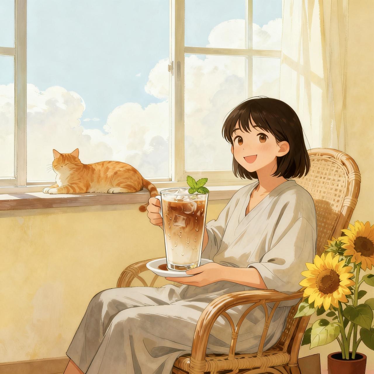 别跟生活死磕，
做个容易满足的人，
看淡得到与失去。
活得随性些，
过得洒脱些，