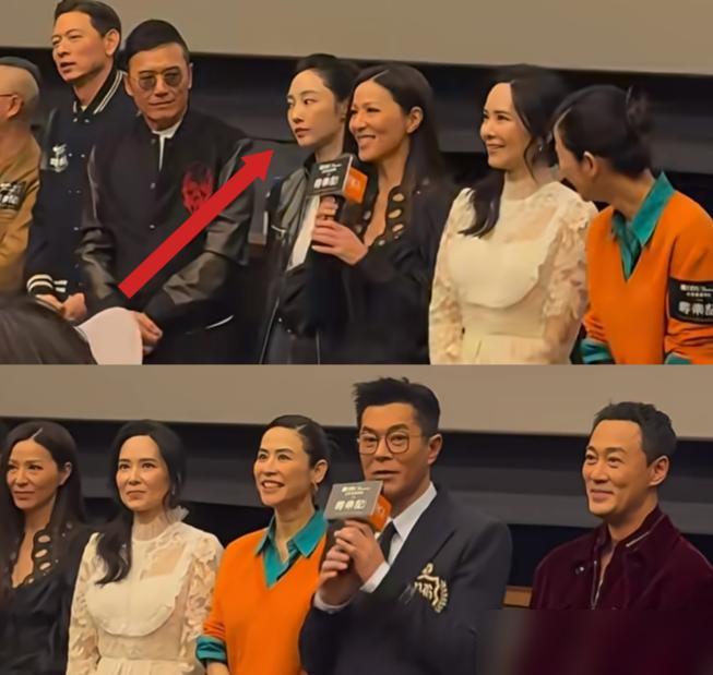 果然有的人不红是有道理的！看到《寻秦记》的首映礼上，所有人都笑着打招呼，只有白百